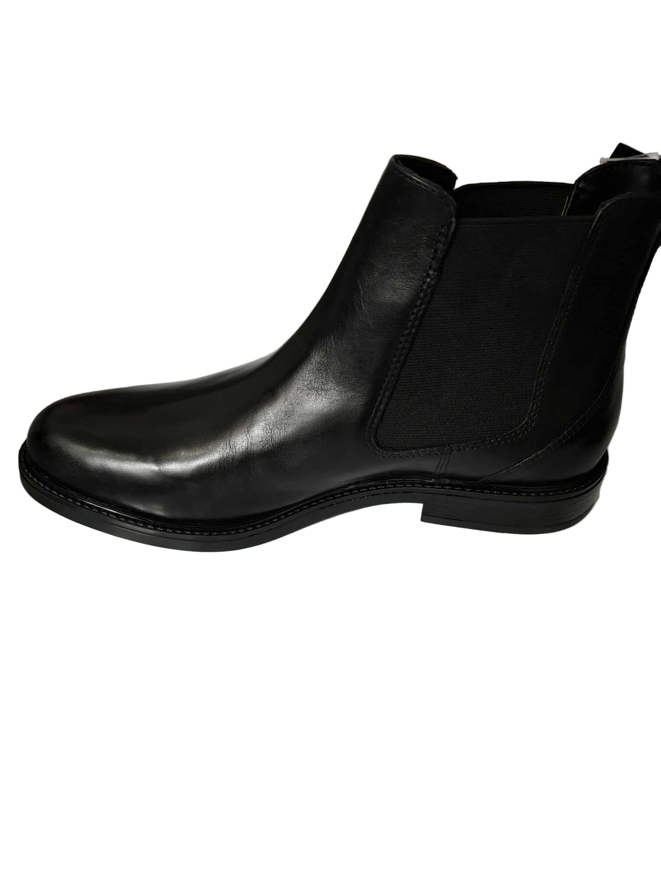 Ghete Piele Naturala MH65H04 Black Parrotto