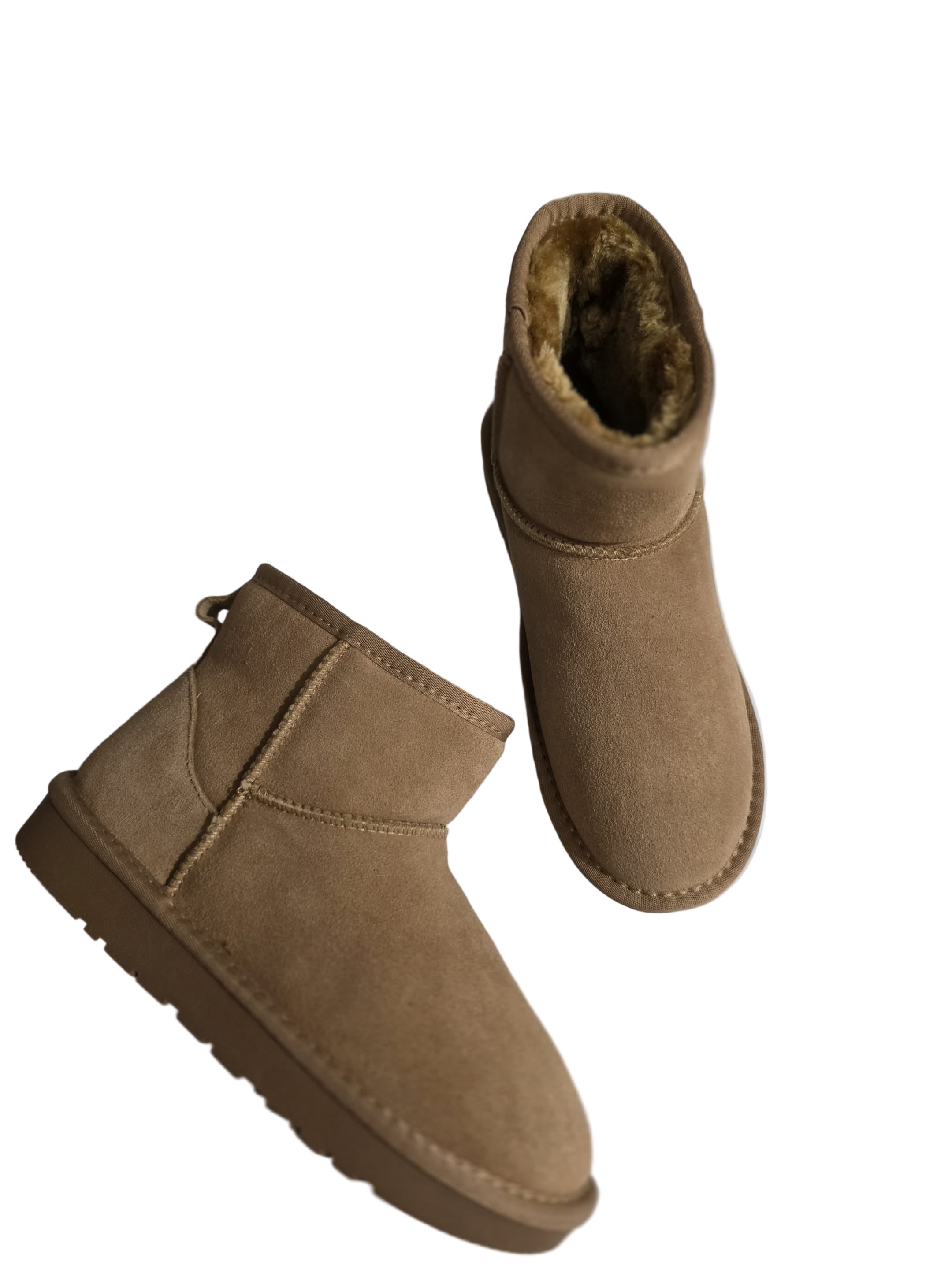 Ghete Piele Naturala Tip UGG  1201  Camel - Energy