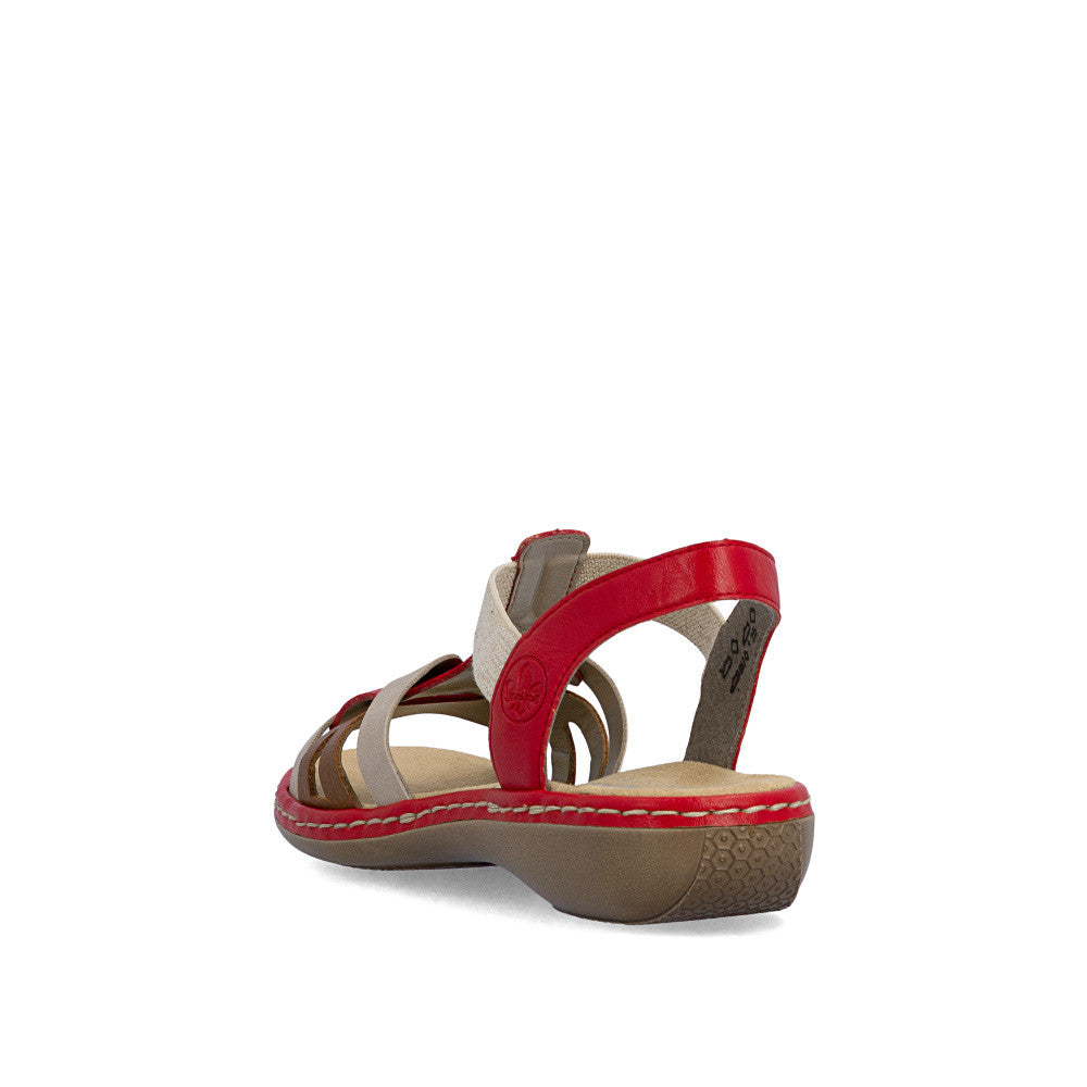 Sandale Rieker Antistress 65918-33 Red Combi