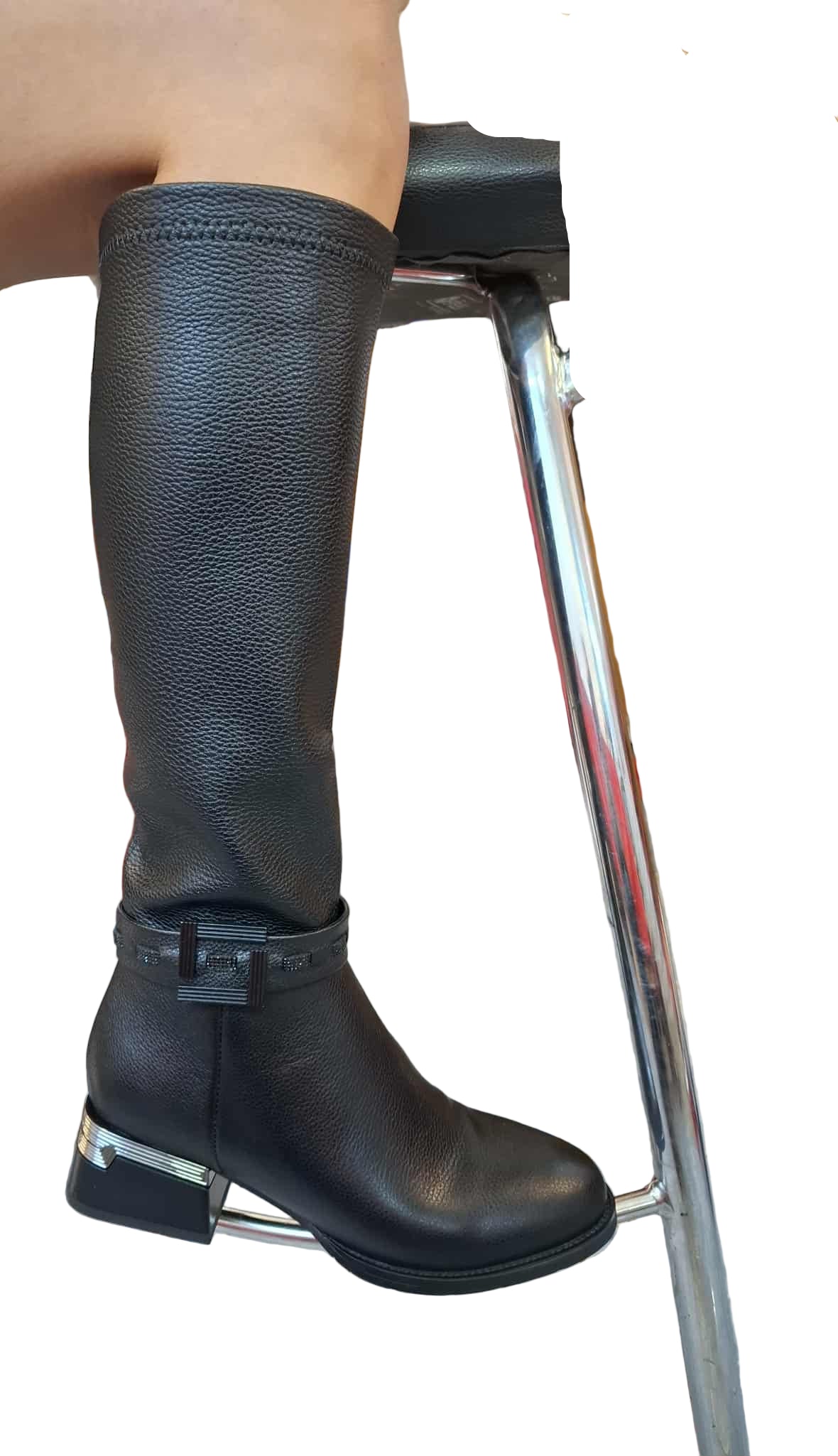 Cizme Piele Naturala Feeling 24-246-002 Black