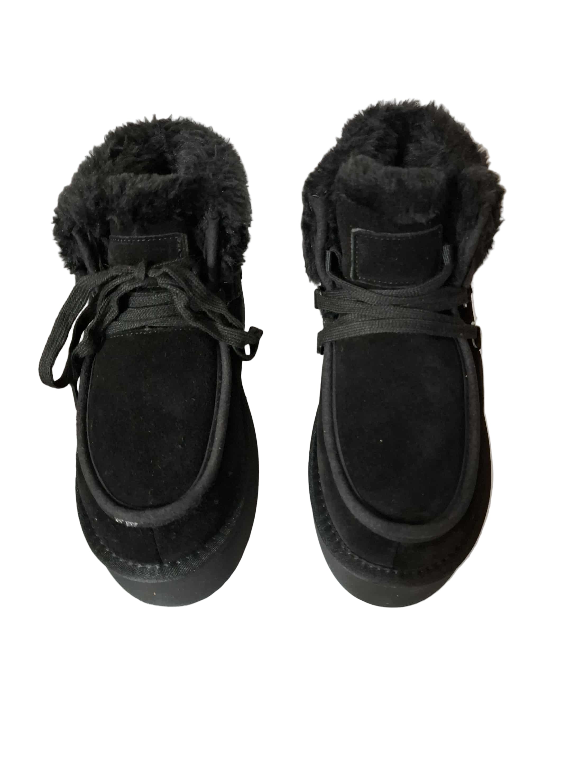 Ghete Piele Naturala Tip UGG 1270  Black - Energy