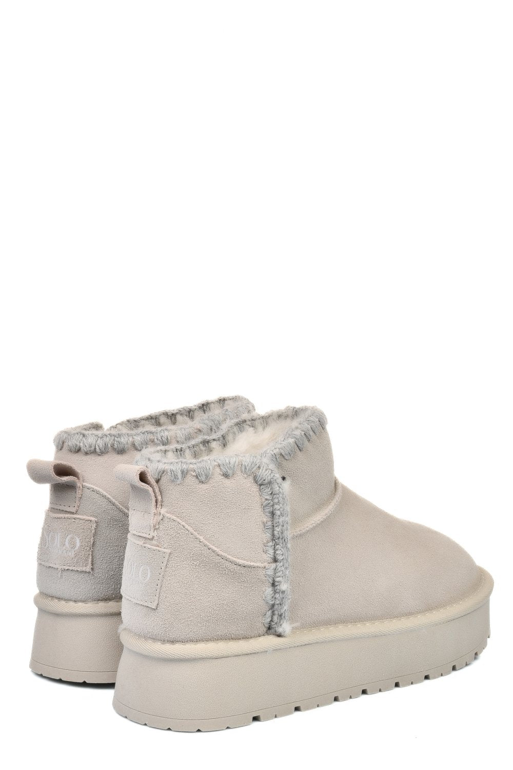 Ghete Tip UGG Solo Soprani Couture Ice Grey