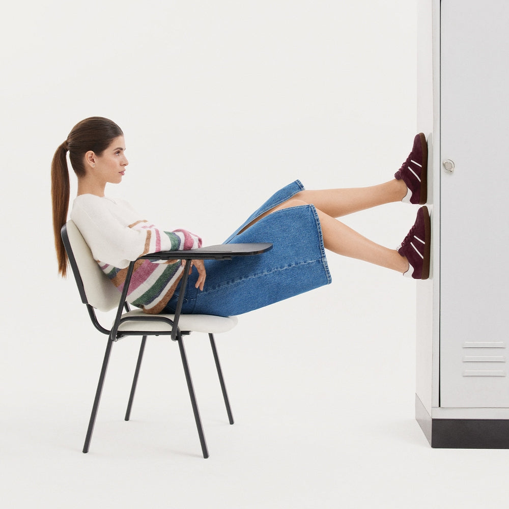 Sneakers Piele Naturala Audry Bordeaux - Tamaris