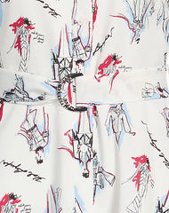 Rochie Sketch AOP MIDI Karl Lagerfeld