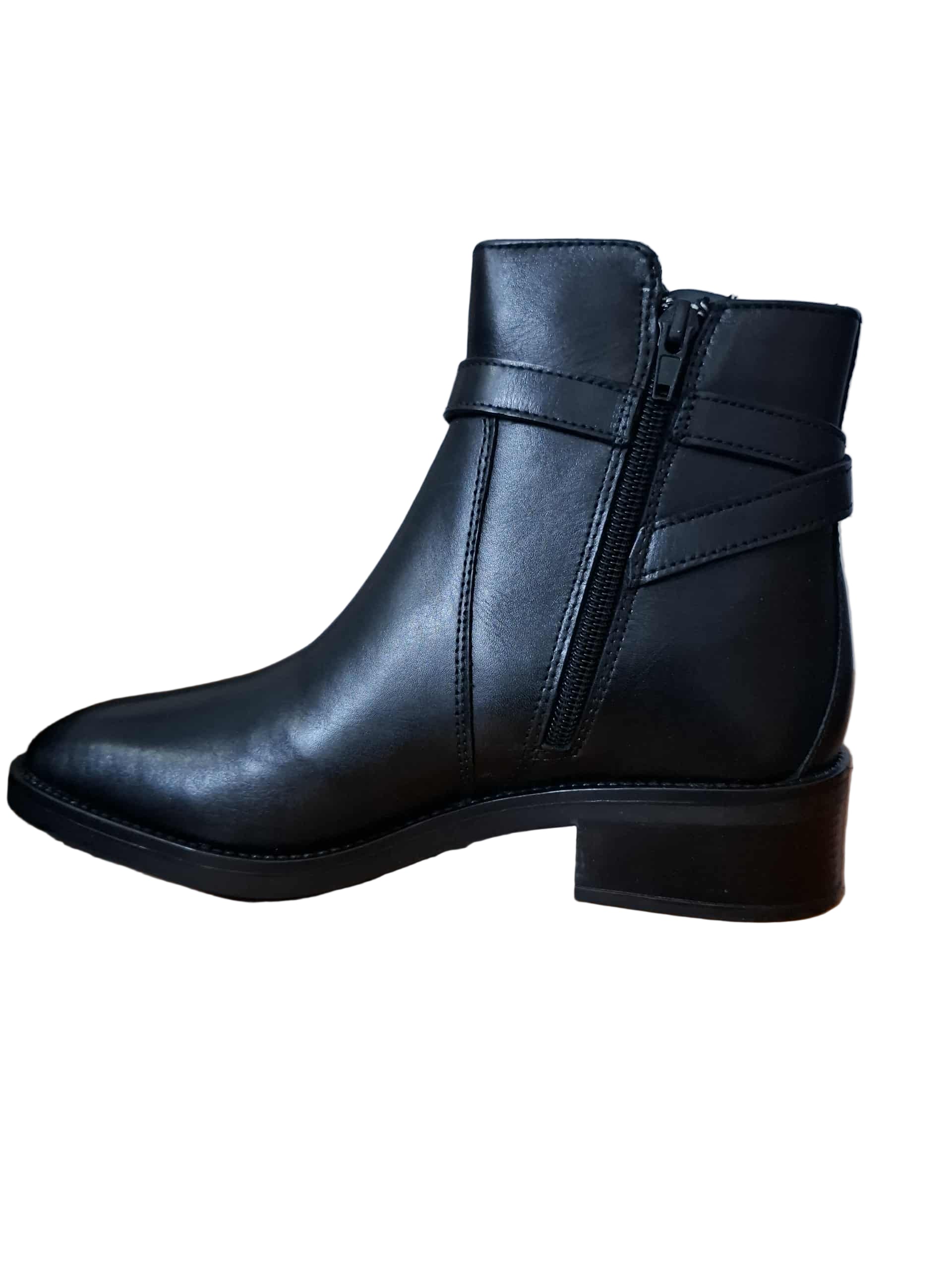 Ghete Piele Naturala Parrotto VB22-4207 Black