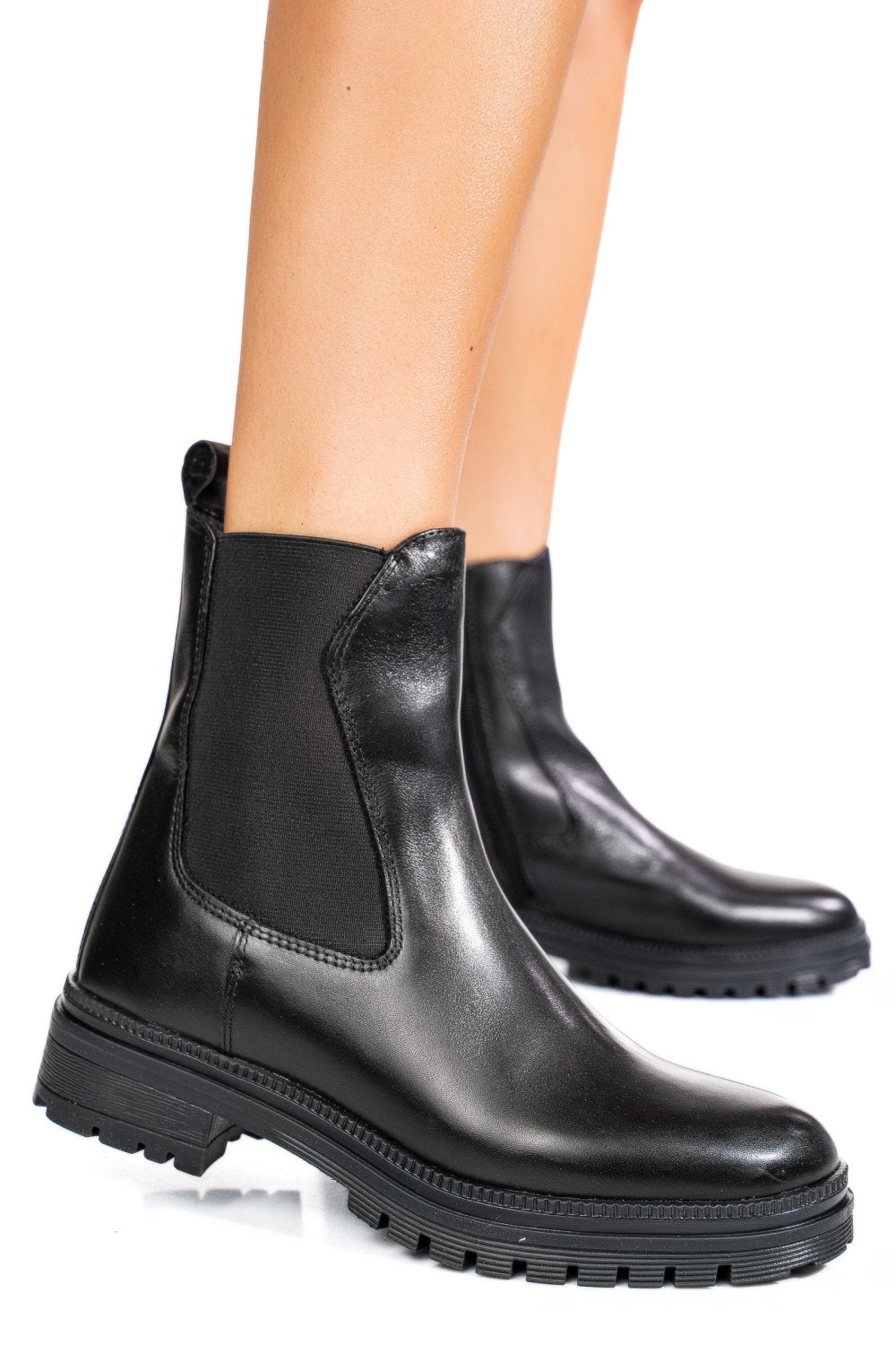 Ghete Piele Naturala Parrotto VH54H17 Black