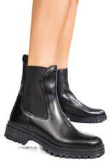 Ghete Piele Naturala Parrotto VH54H17 Black