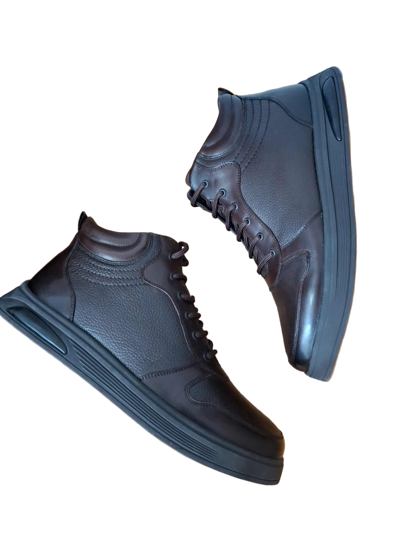 Ghete Piele Naturala Battisto Lascari QS-23 Coffee