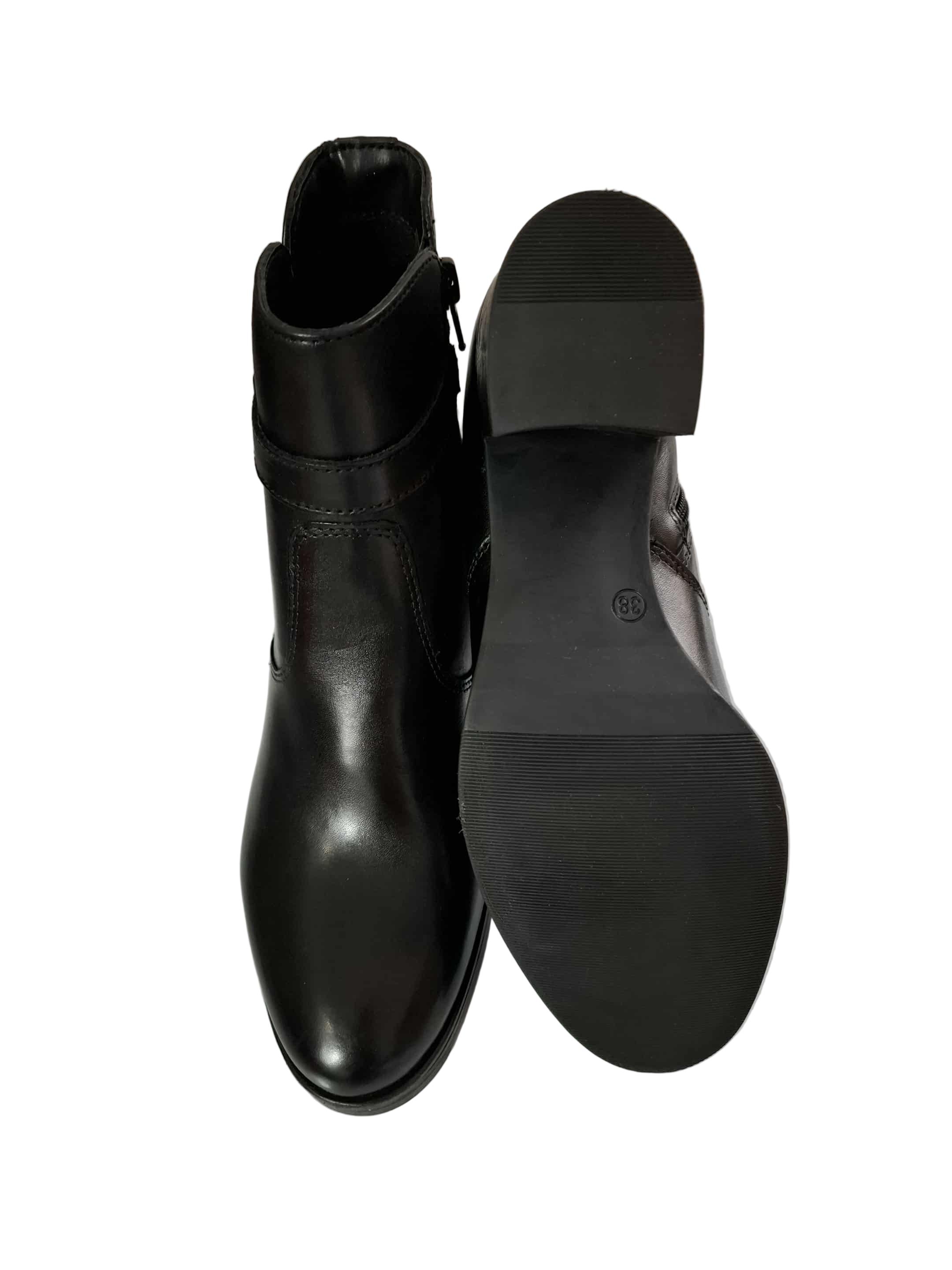 Ghete Piele Naturala Parrotto VH07H05 Black