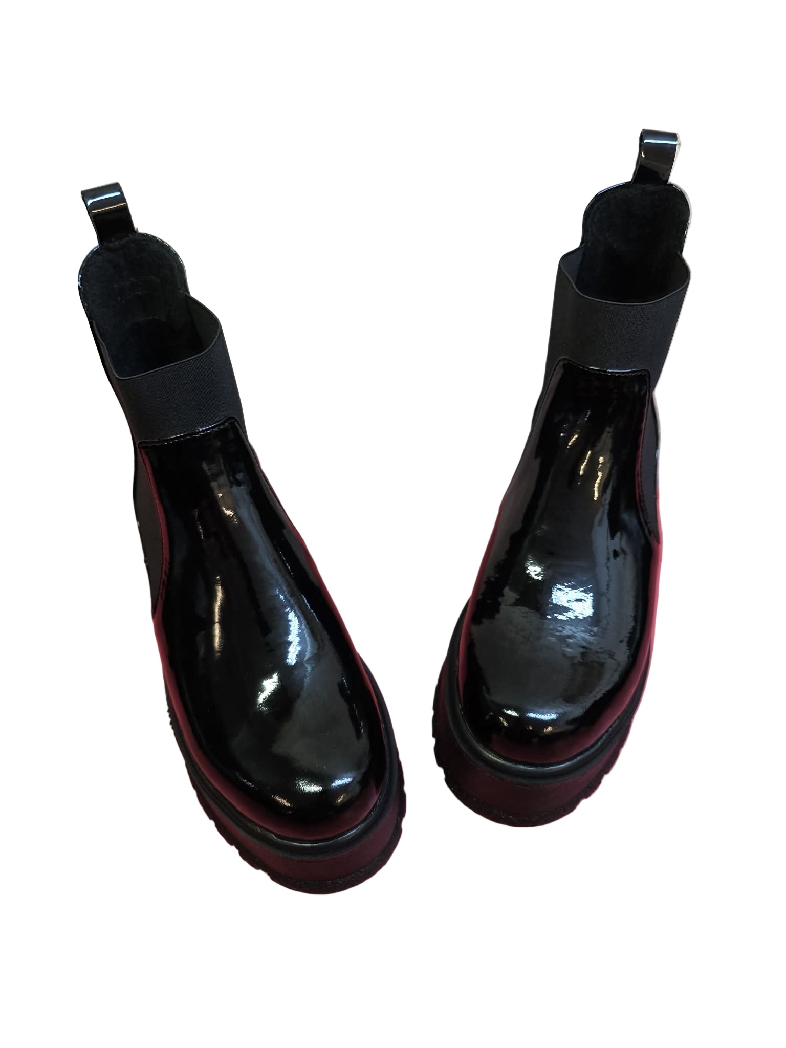 Ghete Piele Naturala Eros Black Naplac