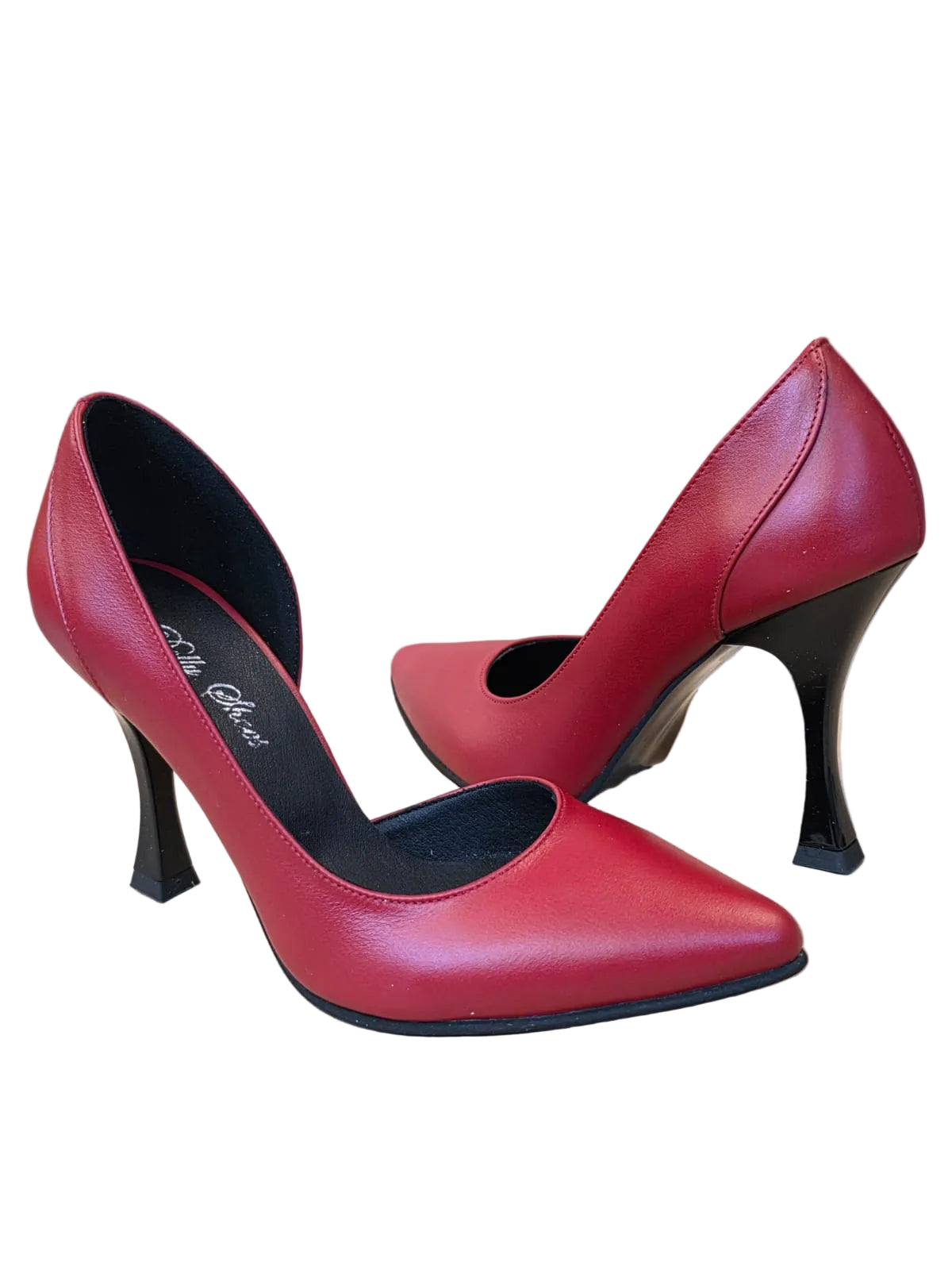 Pantofi Dama Piele Naturala Doleea nappa Rosu -Dolly Shoes