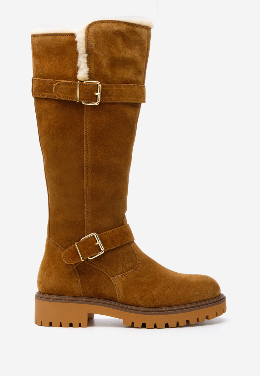 Cizme Piele Naturala Tarra Camel COX