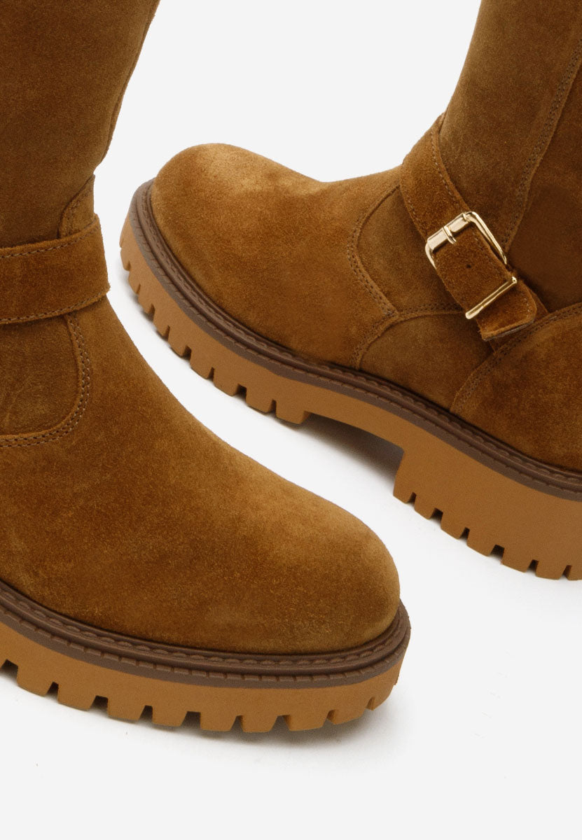 Cizme Piele Naturala Tarra Camel COX
