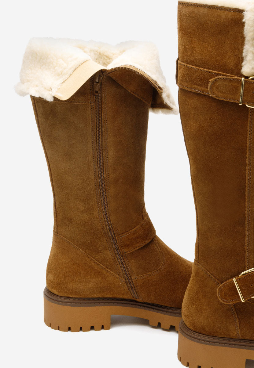 Cizme Piele Naturala Tarra Camel COX