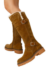 Cizme Piele Naturala Tarra Camel COX