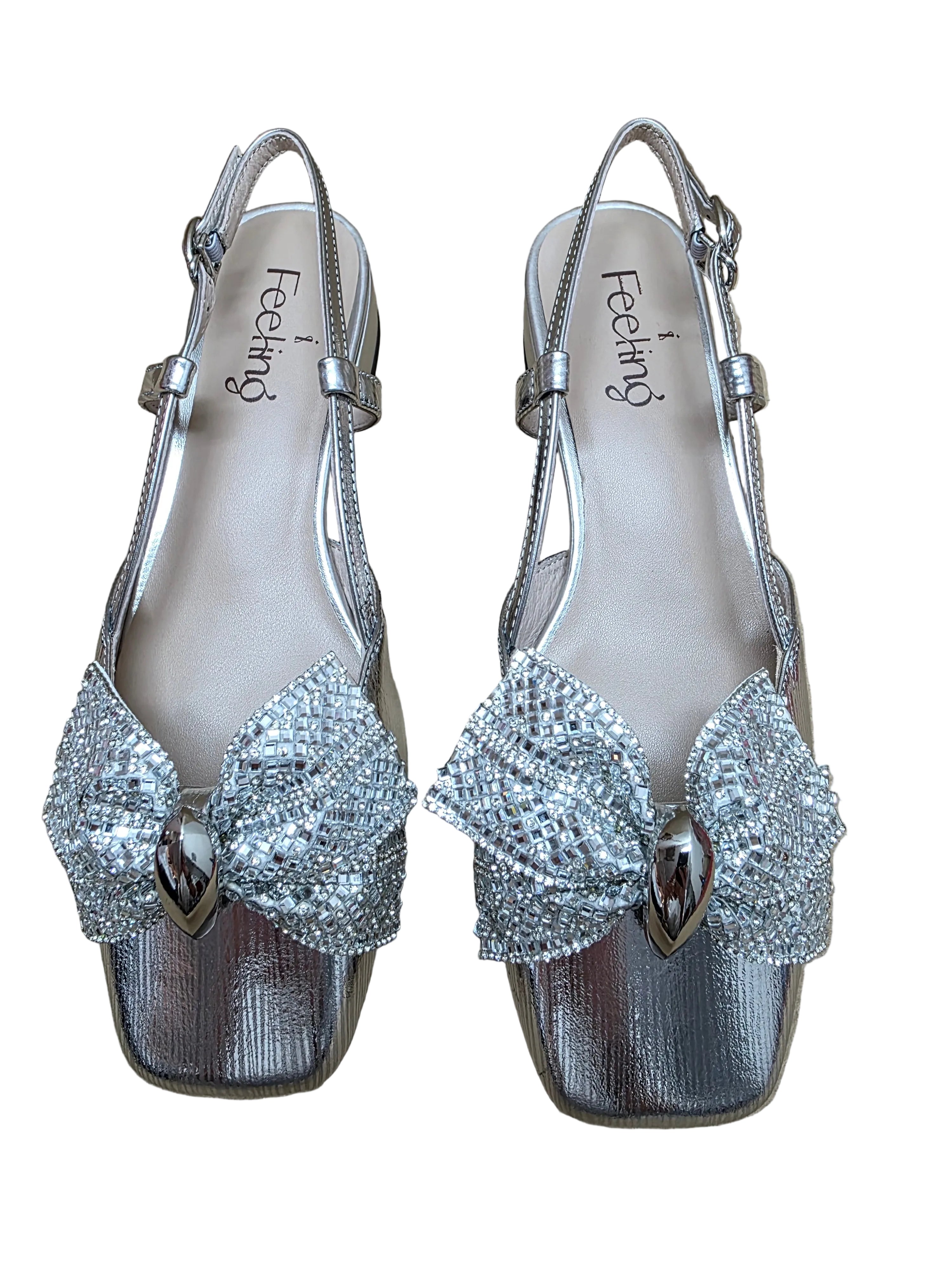 Pantofi Piele Naturala Feeling D75-3903 Silver