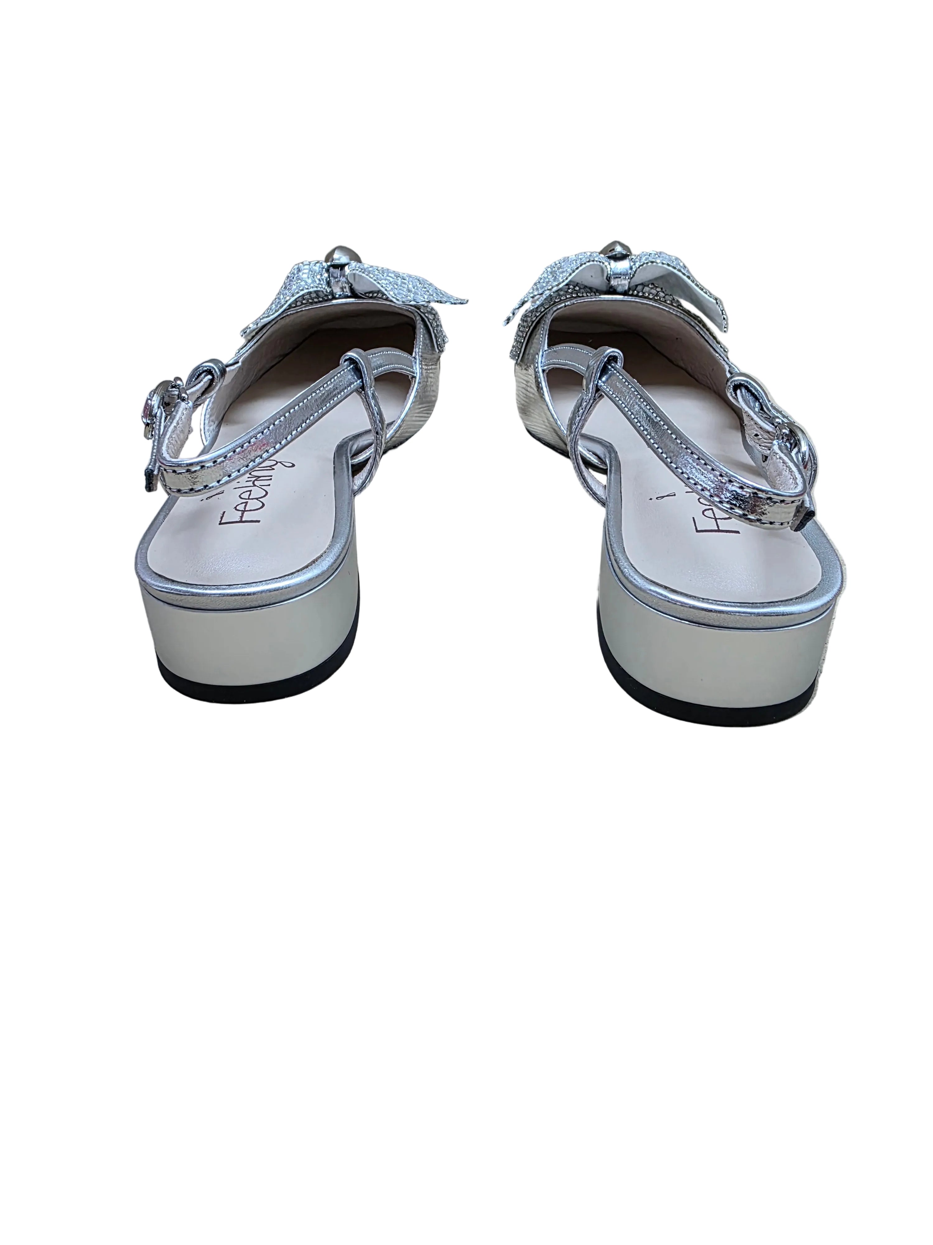 Pantofi Piele Naturala Feeling D75-3903 Silver