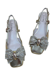 Pantofi Piele Naturala Feeling D75-3903 Gold