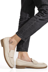 Loafers Piele Naturala Lina Nappa Milk - Bellini