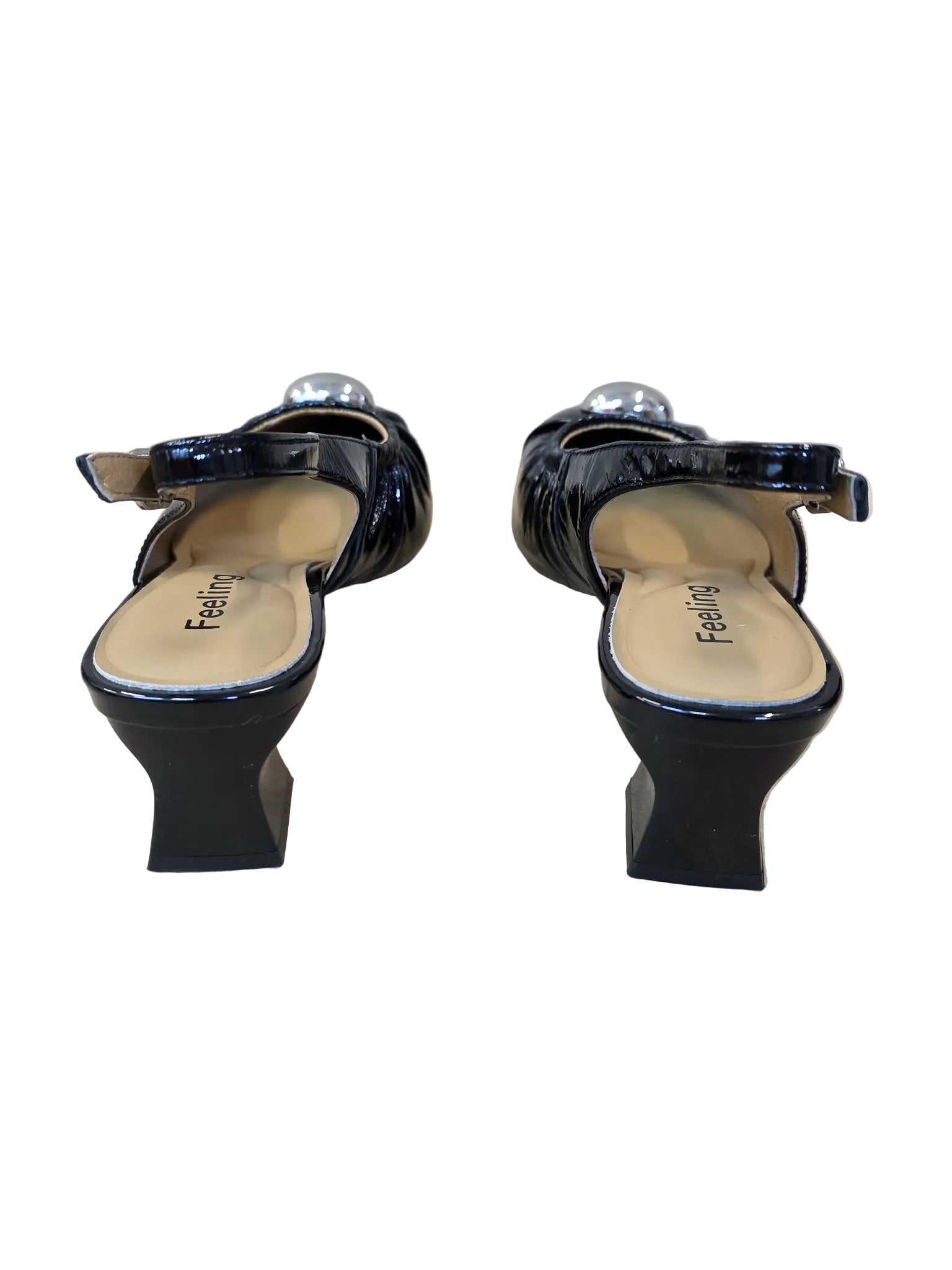 Pantofi Piele Naturala Feeling 58038 Black Patent