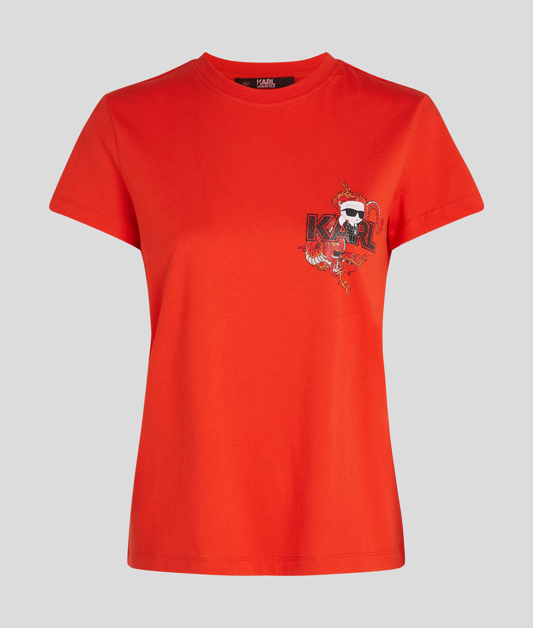 Tricou IKONIK LNY T-SHIRT Orange - Karl Lagerfeld