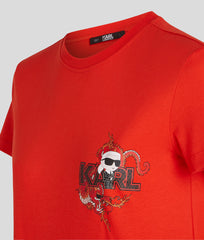 Tricou IKONIK LNY T-SHIRT Orange - Karl Lagerfeld