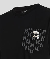 Tricou LOGO POCKET T-SHIRT Black - Karl Lagerfeld