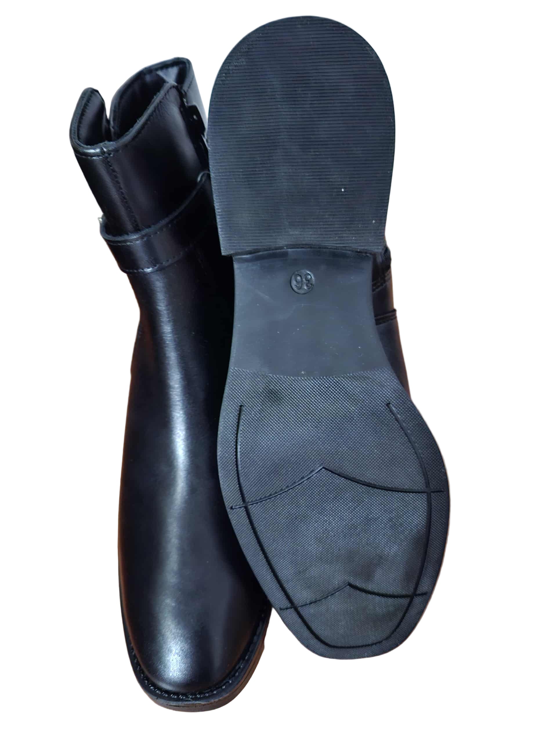 Ghete Piele Naturala Parrotto VB22-4207 Black