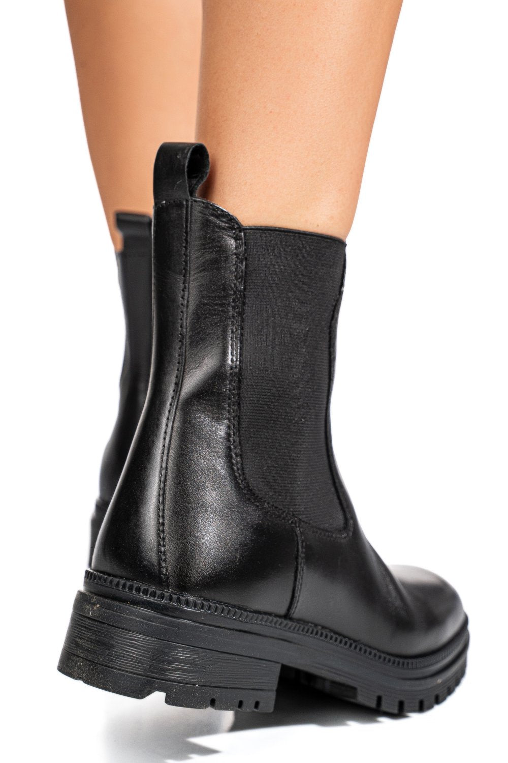 Ghete Piele Naturala Parrotto VH54H17 Black