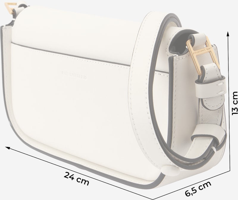 Geanta Piele Naturala Signature Off White - Karl Lagerfeld