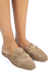 Saboti Piele Naturala Erika Taupe Suede - Bellini