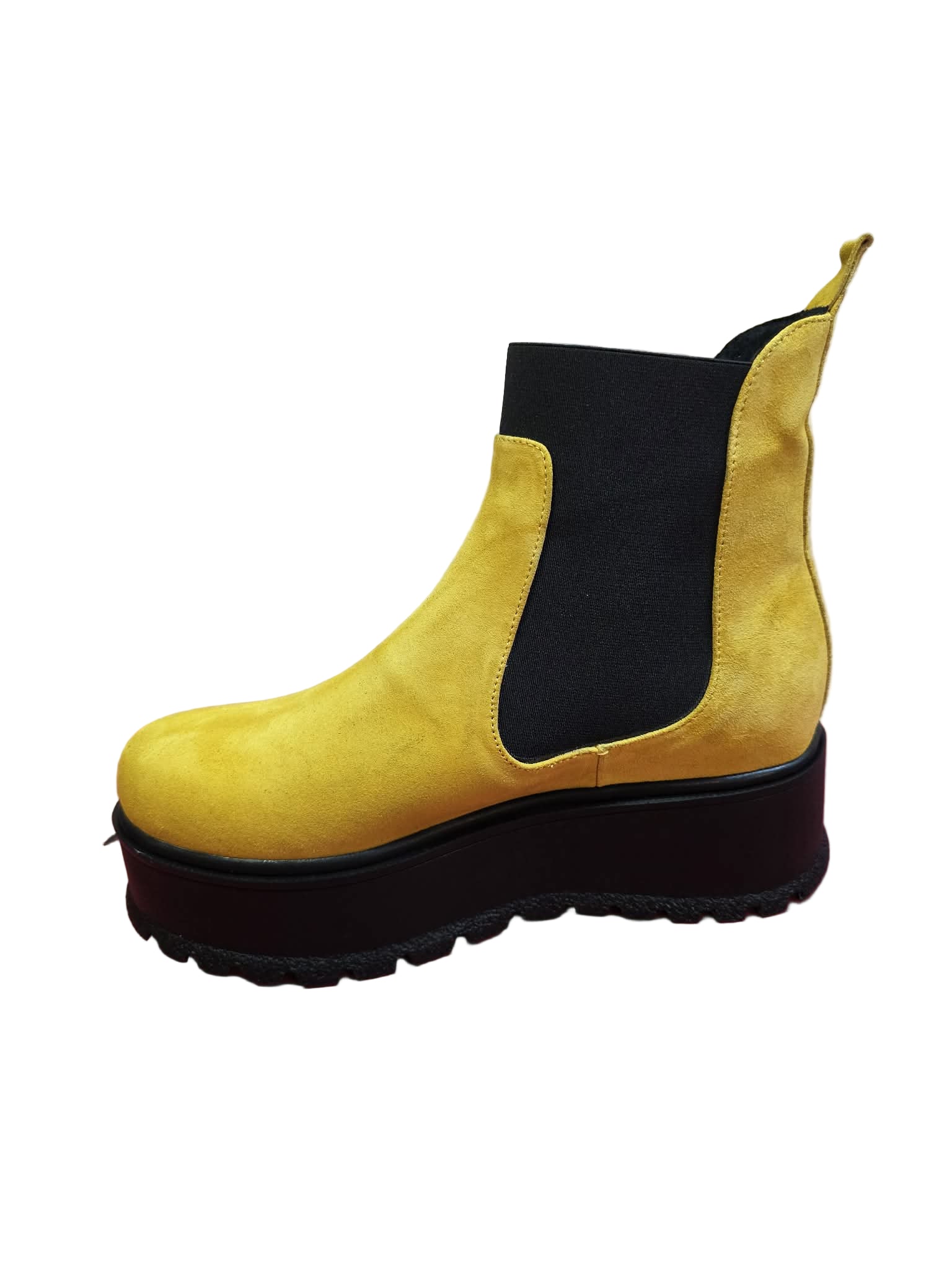 Ghete Piele Naturala Eros Cam Yellow