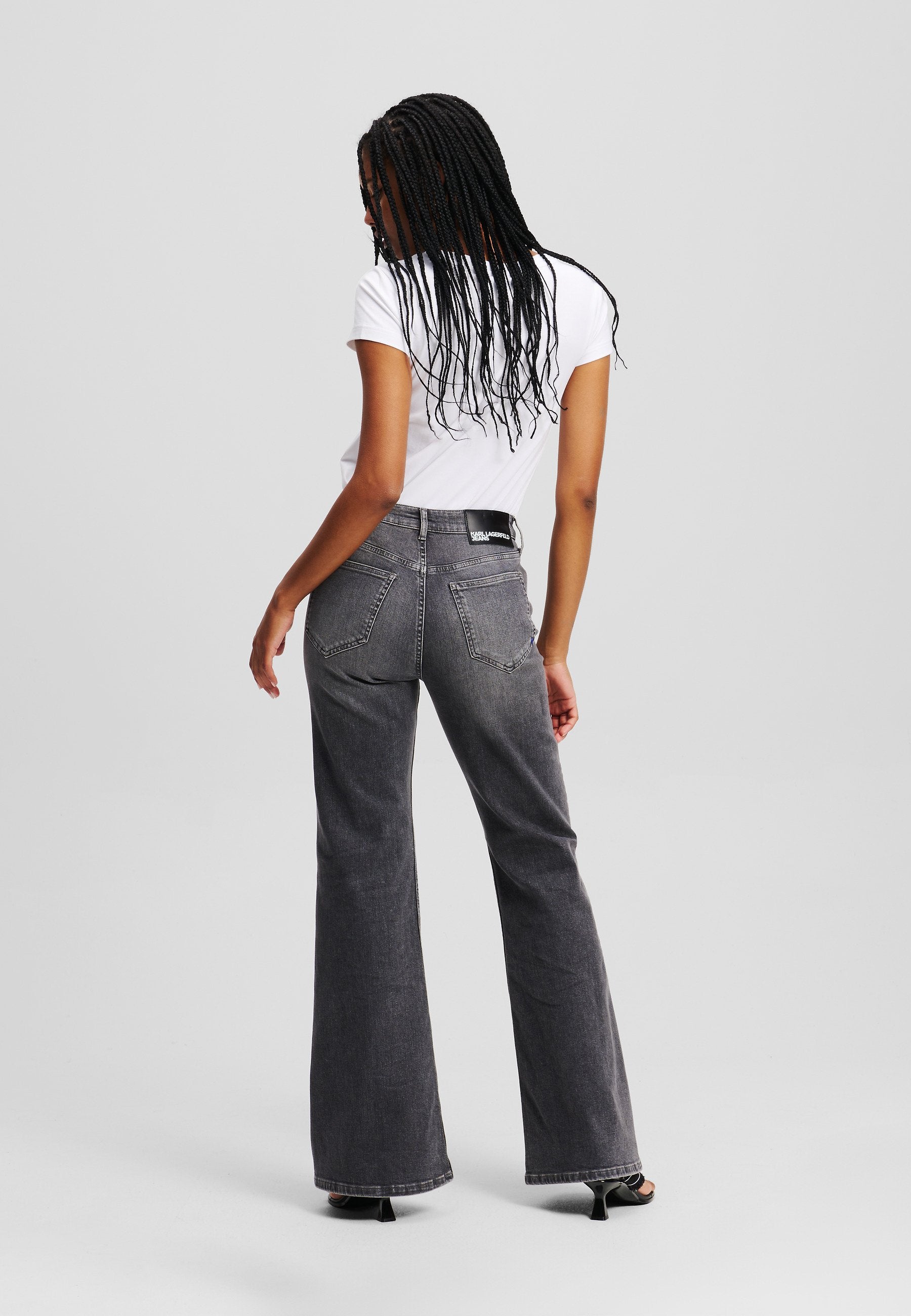 Blugi Flared Shank Denim Visual Washed Karl Lagerfeld