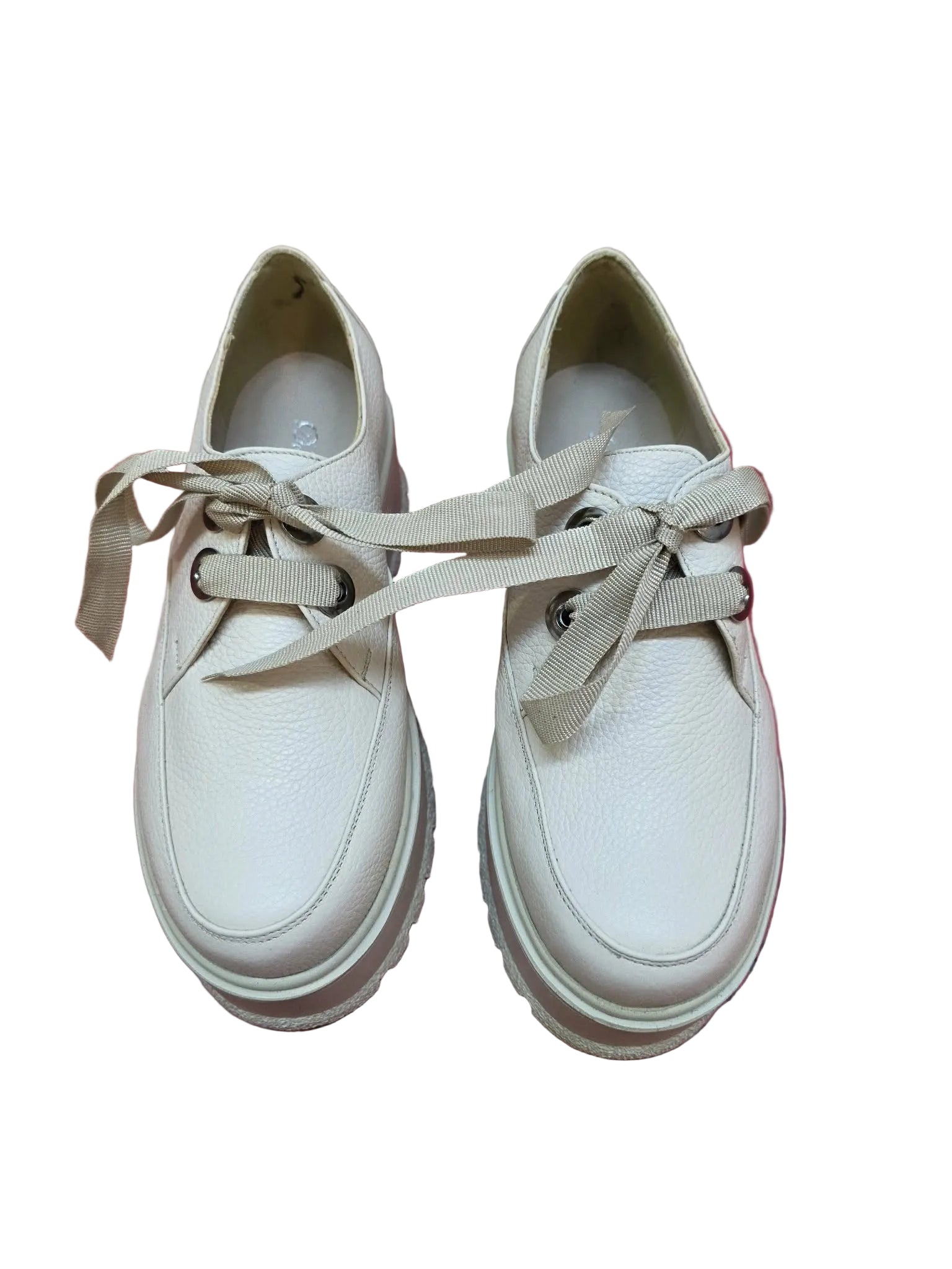 Pantofi Piele Naturala Valery Bej - Dolly Shoes
