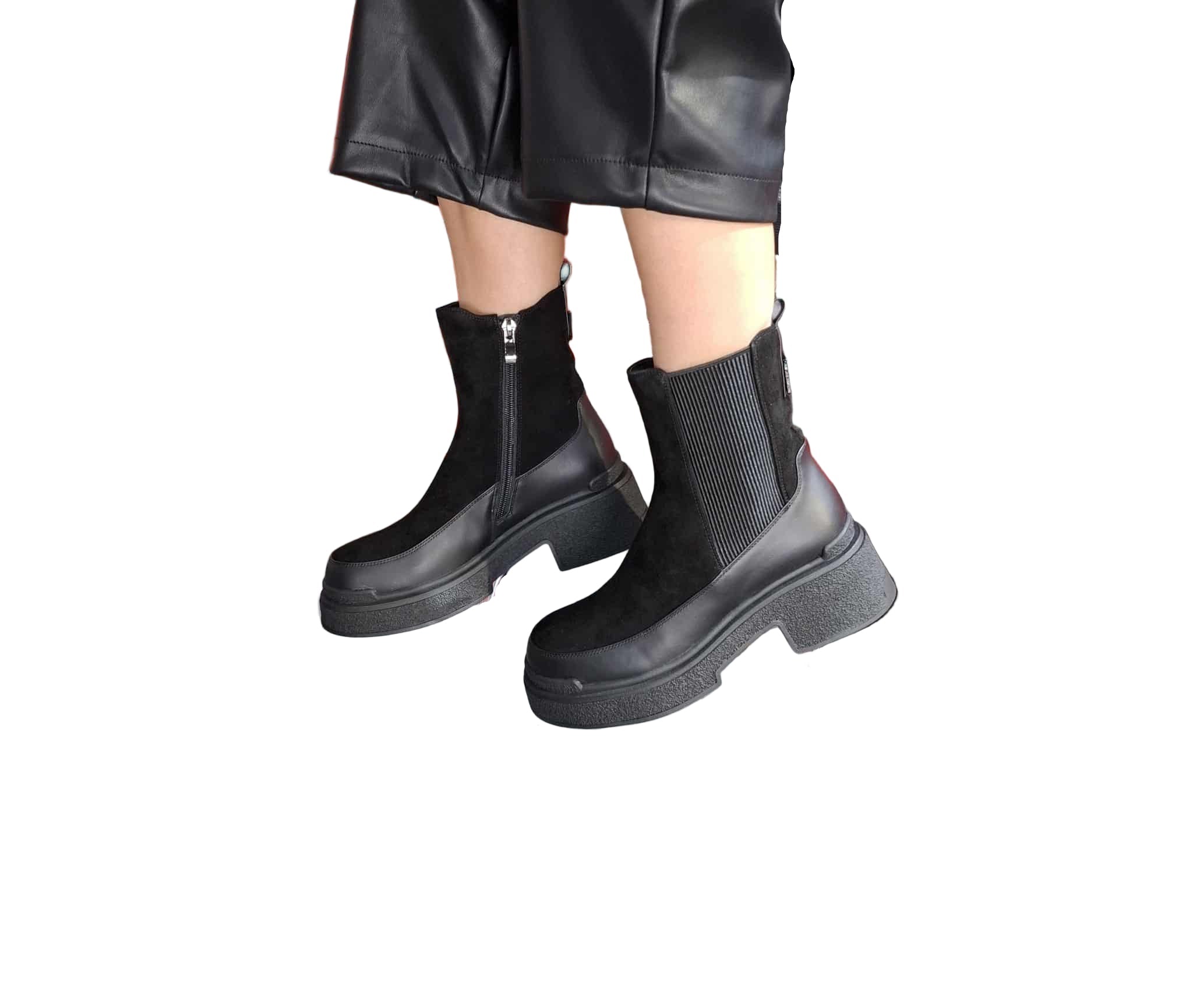 Ghete Piele Naturala Feeling H568-8770