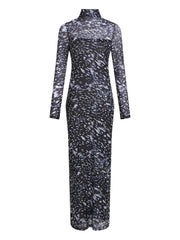 Rochie Mesh Lights Aop Dress Karl Lagerfeld