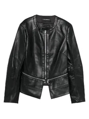 Geaca Faux Leather Zip Jacket Karl Lagerfeld