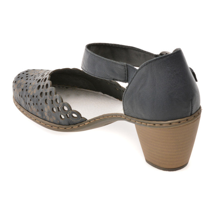 Pantofi Piele Naturala Rieker 40902-14 Bleumarin