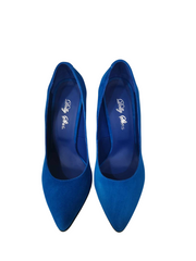 Pantofi Dama Piele Naturala Demi Blu Electric -Dolly Shoes