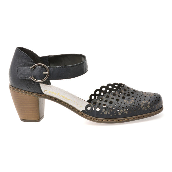 Pantofi Piele Naturala Rieker 40902-14 Bleumarin