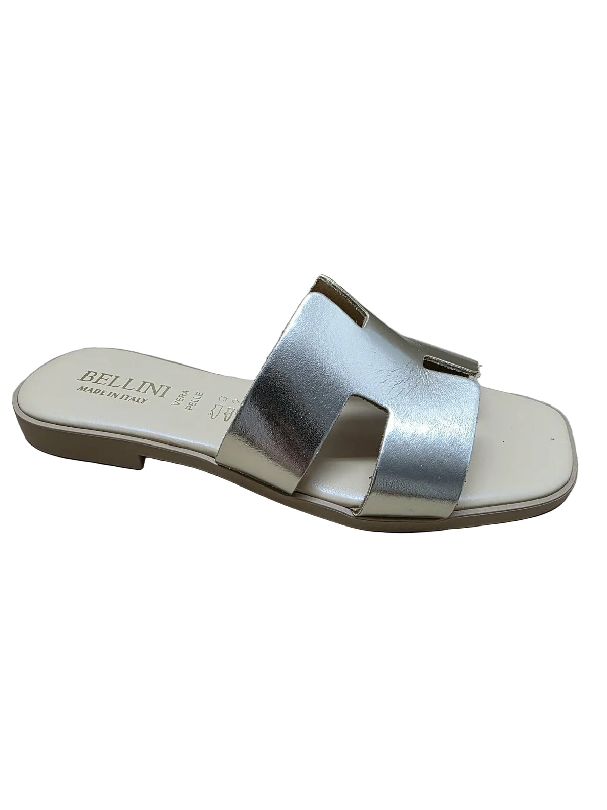 Papuci Piele Naturala Lux Vibe Auriu Bellini
