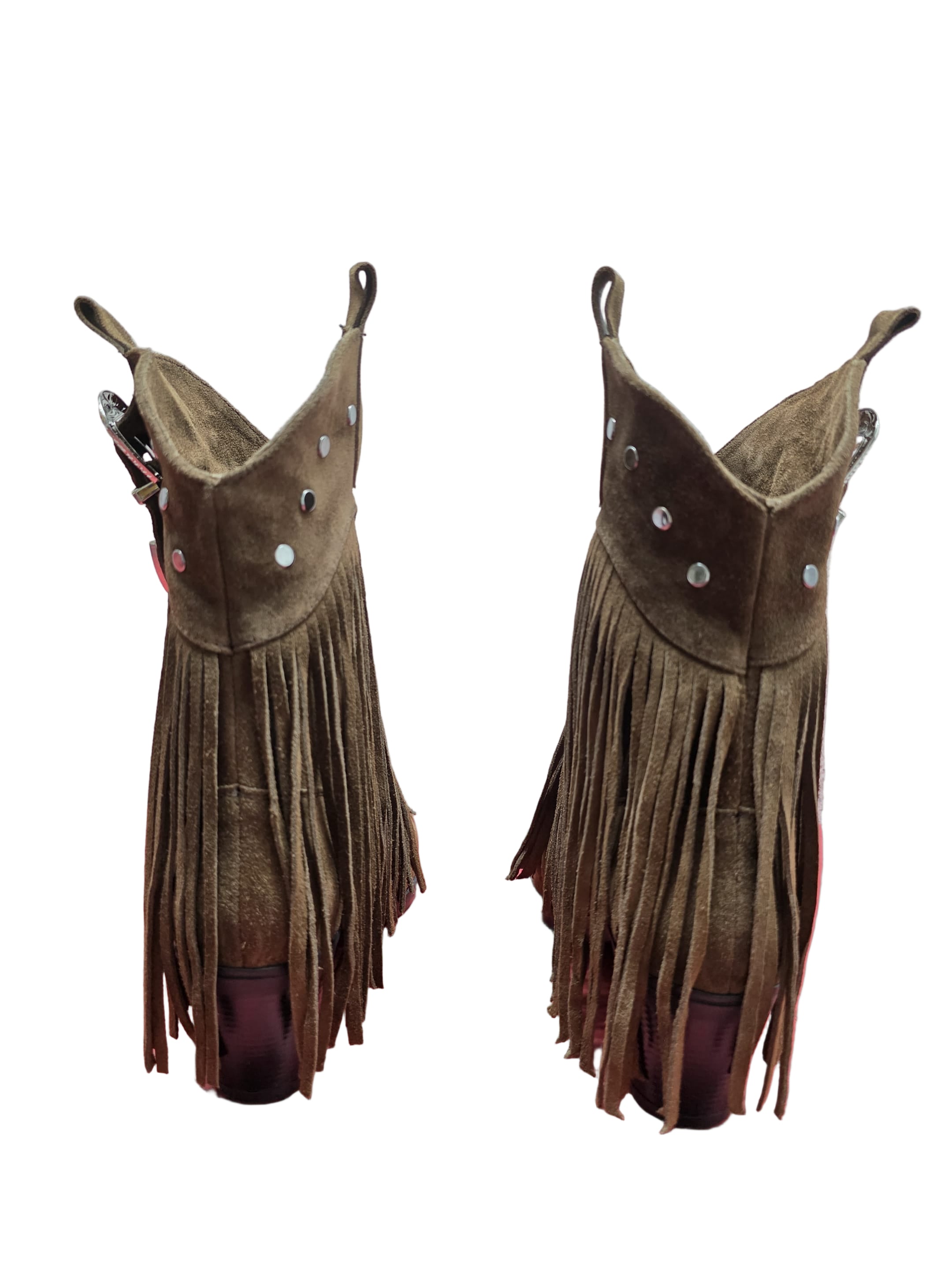 Botine Piele Naturala Giulia Brown Suede - Dolly Shoes