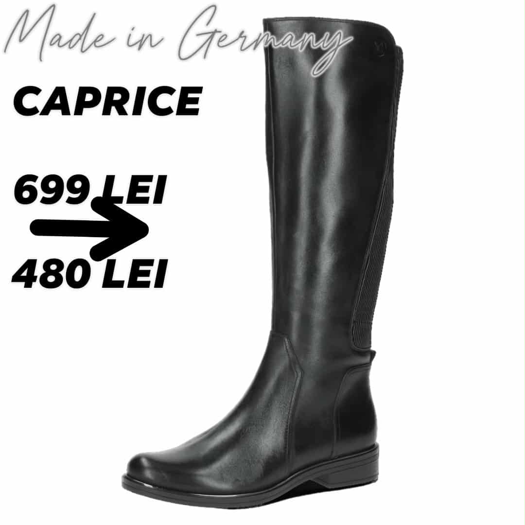Cizme Piele Naturala Kania Black - Caprice