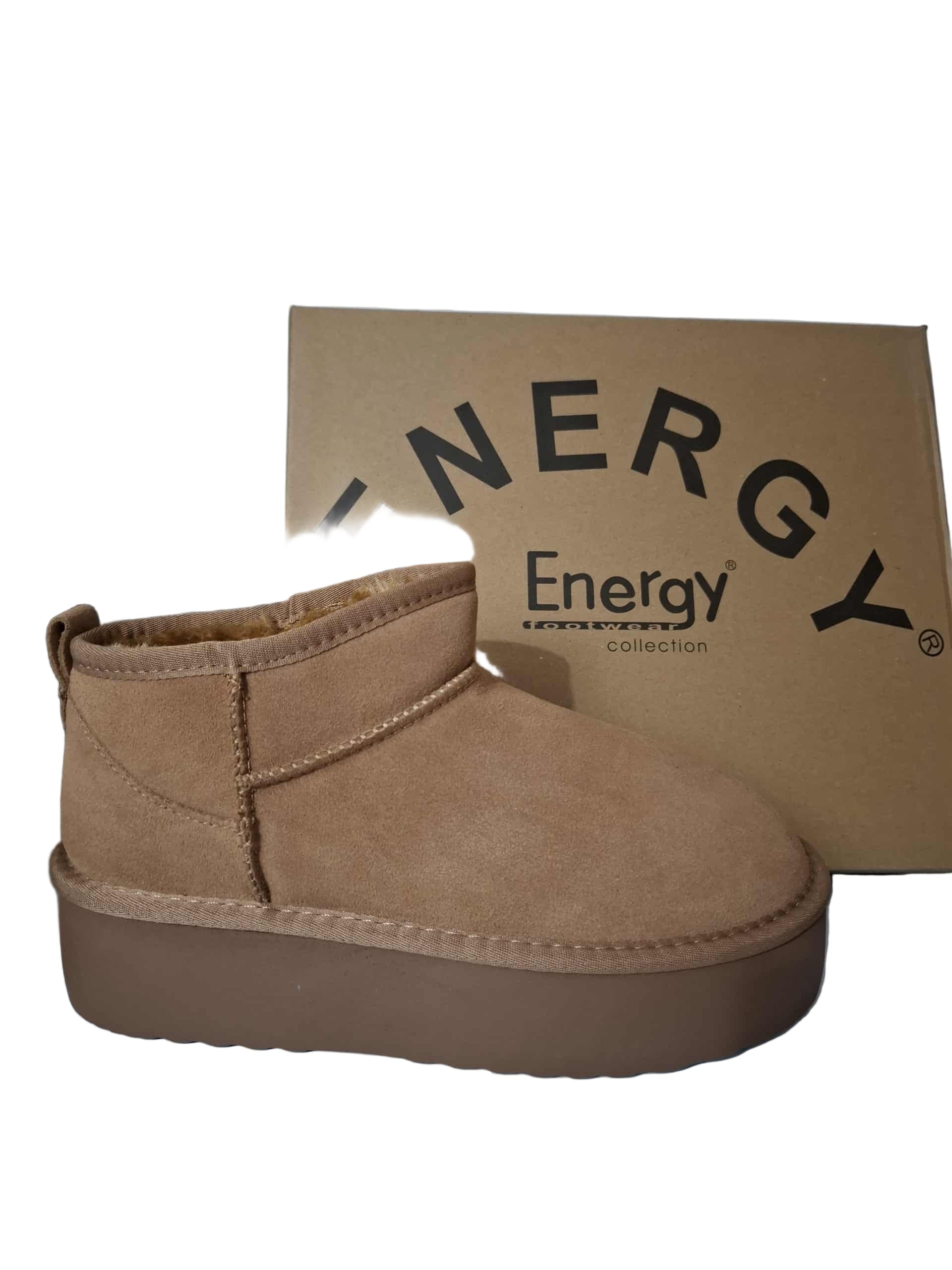 Ghete Piele Naturala Tip UGG 1250 Camel - Energy