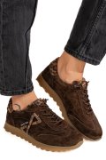 Pantofi Sport Piele Naturala Abra F002-654 COFFEE