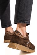 Pantofi Sport Piele Naturala Abra F002-654 COFFEE