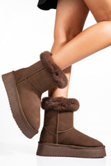 Ghete Tip UGG Solo Soprani Couture Chocolate Lapplat