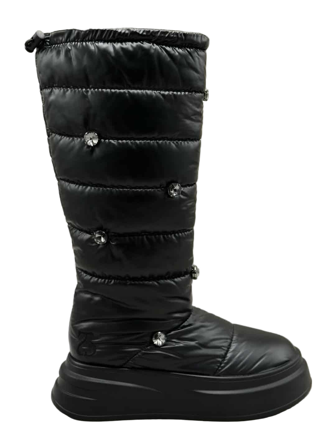 Ghete Zapada Solo Soprani Couture Frey Nylon Cystals Black