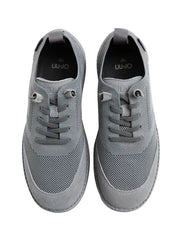 LIU JO Men Riva 09 Sneaker Knit Cow Suede Lavagna