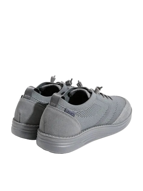 LIU JO Men Riva 09 Sneaker Knit Cow Suede Lavagna